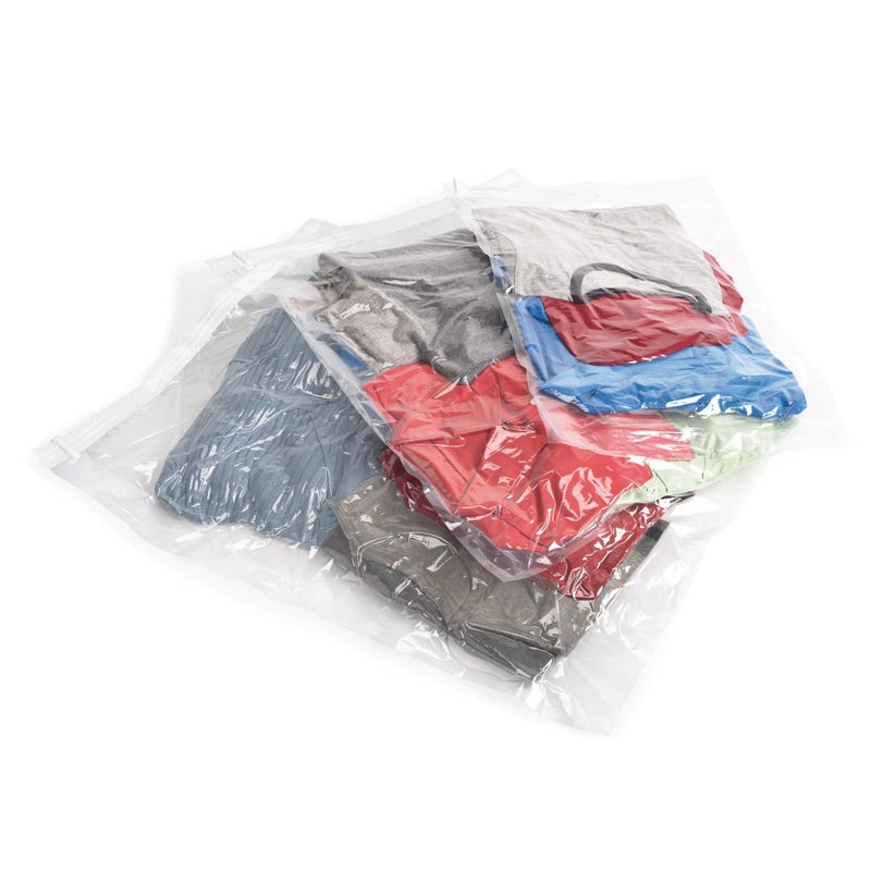 Samsonite Compression Packing Bags, Clear, 3-Piece Kit (Pouch/Carry-On/Large) - Image 1